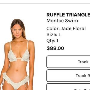 Montce swim beautiful bikini size Large .